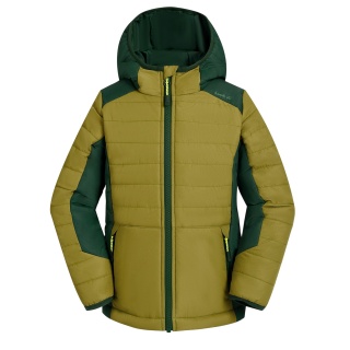 Kamik quilted jacket Nell (all-year jacket, windproof, reflective) sage green boys